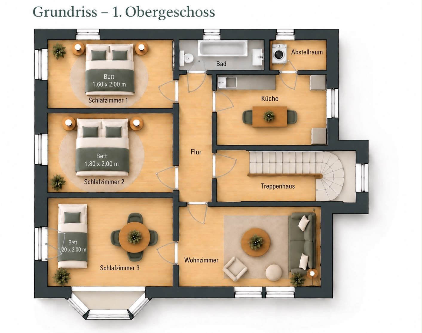 Grundriss – 1. Obergeschoss